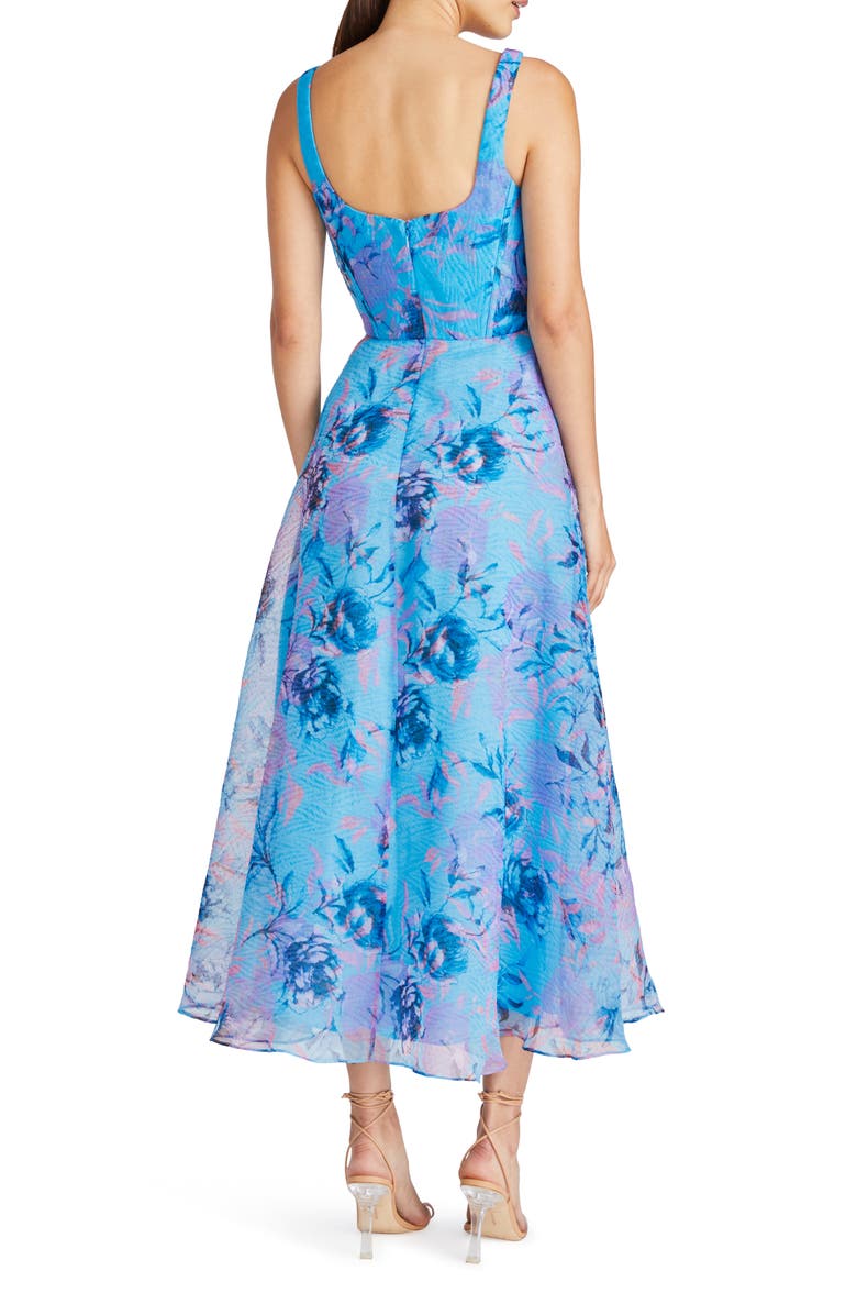 ML Monique Lhuillier Elodie Sleeveless Organza Midi Dress, Alternate, color,