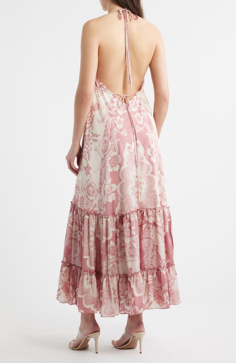 Parker The Davina Paisley Halter Maxi Dress, Alternate, color, Foxglove