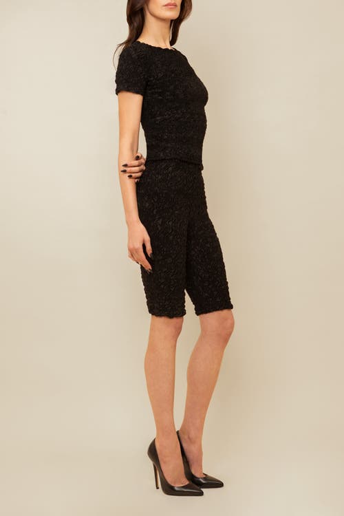 Contessa Mills Blair Cozy Elevated Cotton T-shirt In Black