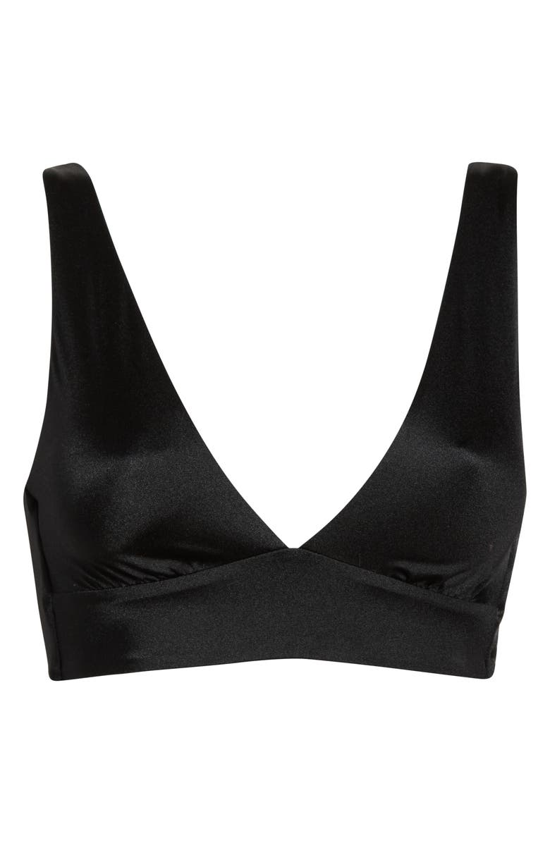 Maaji Allure Reversible Bikini Top, Alternate, color, Black