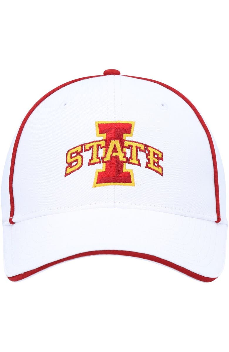 COLOSSEUM Men's Colosseum  White Iowa State Cyclones Take Your Time Snapback Hat, Alternate, color, 