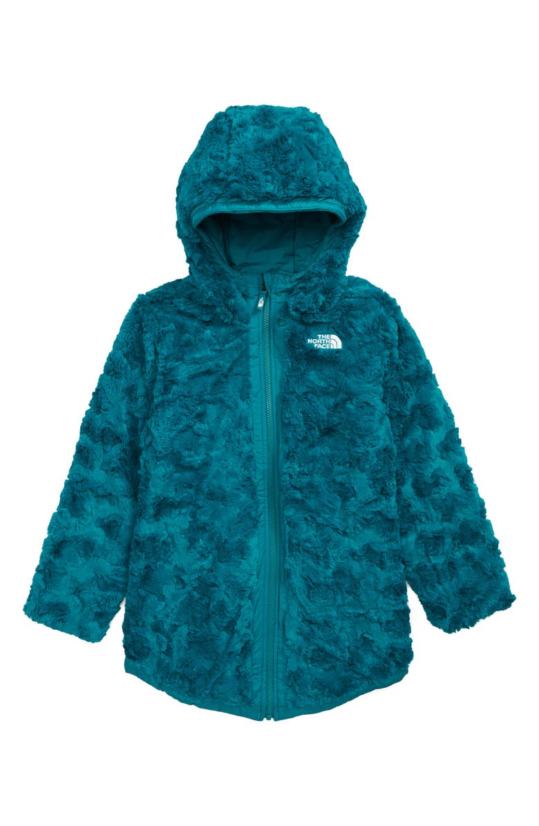 The North Face Kids' Mossbud Swirl Reversible Hooded Jacket, Alternate, color, 