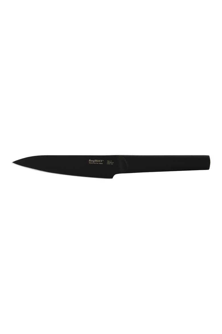 INTERNATIONAL Ron Black Non-Stick Titanium Steel 5" Utility Knife, Main, color, BLACK