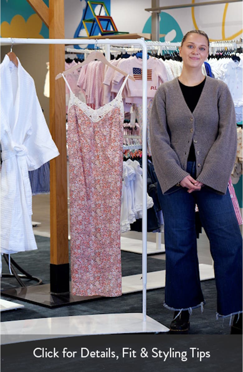 Carly Lace Trim Cotton Nightgown, sales video thumbnail