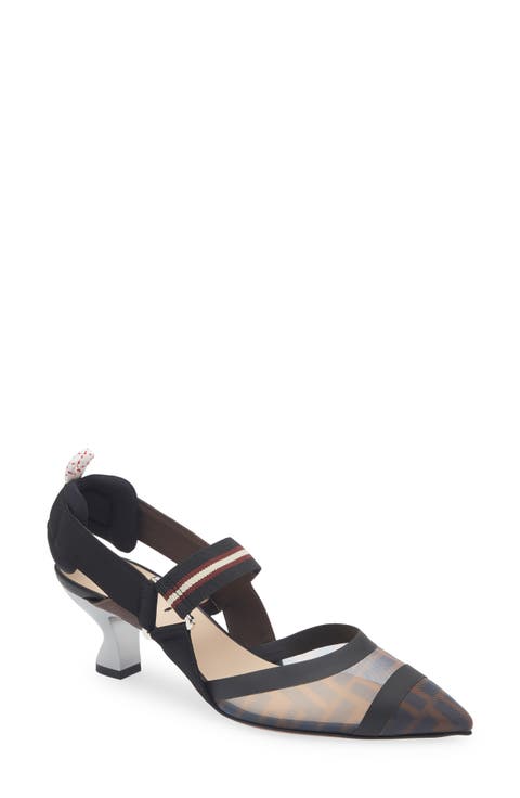 【関税&送料込み】Fendi 'ColibrA¬' Slingback Fendi Colibri Pointed Toe Slingback Pump (Women) | Nordstrom