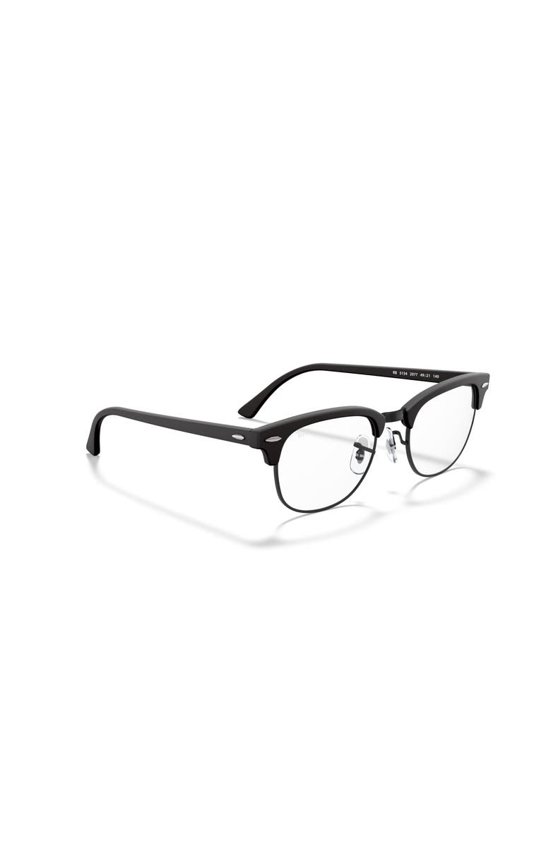 Ray-Ban 49mm Square optical glasses, Alternate, color, Black