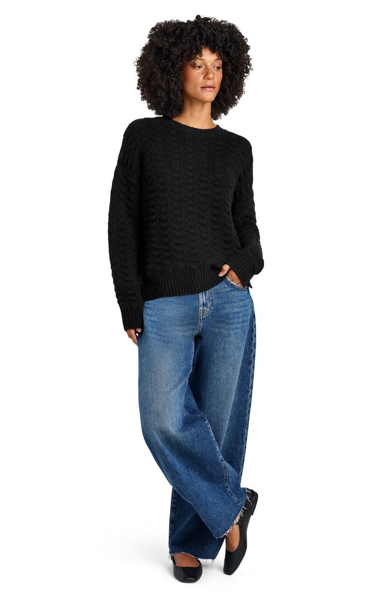 Splendid Candace Texture Crewneck Sweater, Alternate, color, 