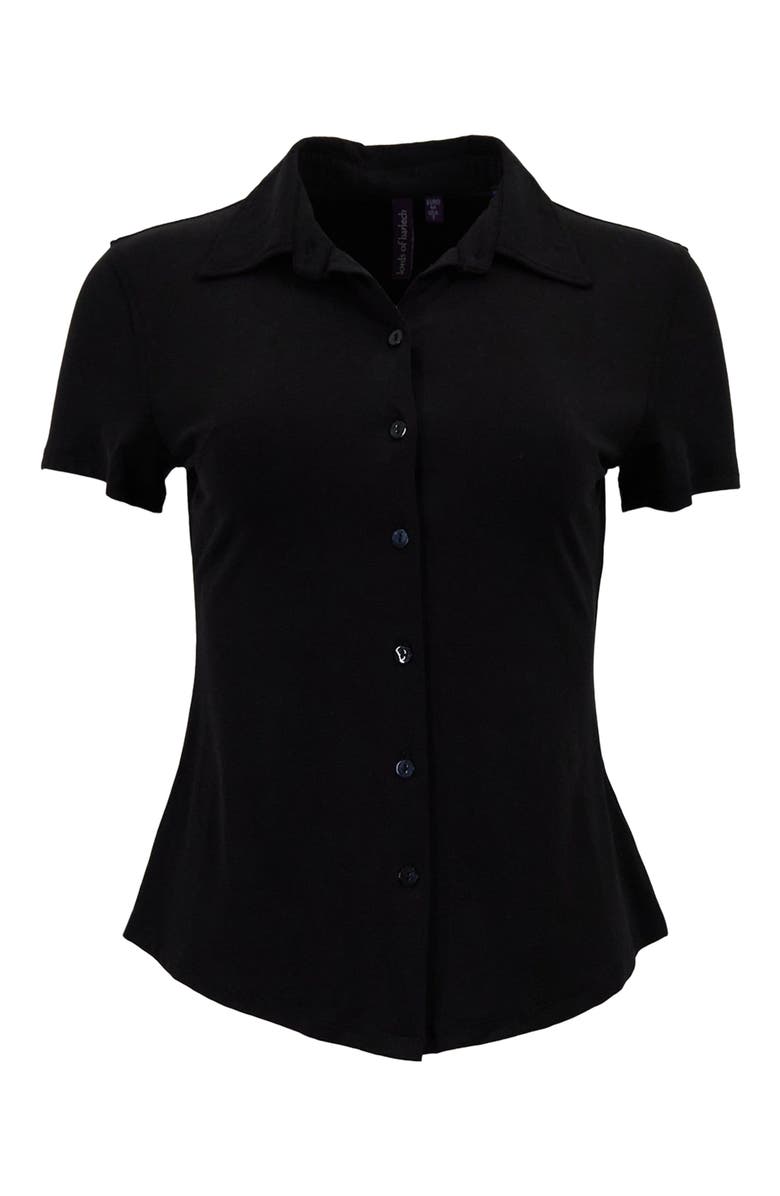 Lords of Harlech Womens Button-Up Shirt, Alternate, color, Black