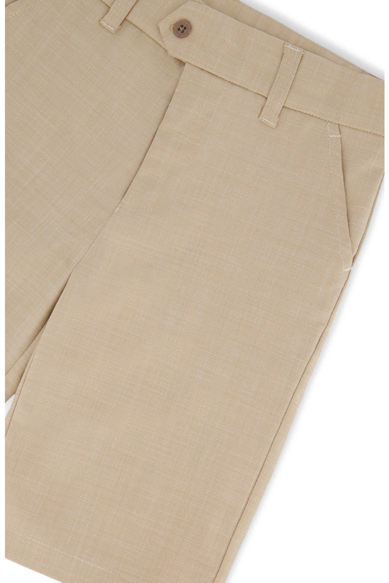 Little Boy's Slant Pocket Bermuda Shorts Light Taupe, Alternate, color, Light Taupe