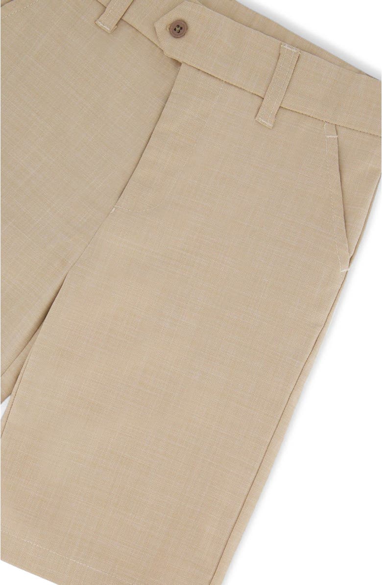 Deux par Deux Little Boy's Slant Pocket Bermuda Shorts Light Taupe, Alternate, color, Light Taupe