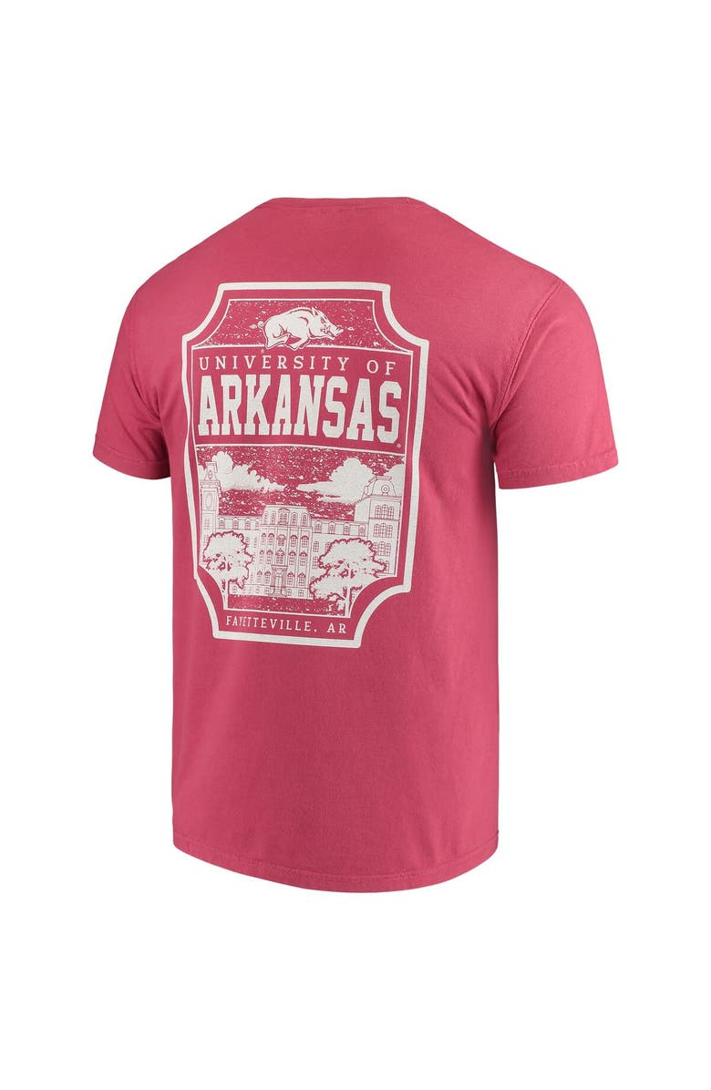 IMAGE ONE Men's Cardinal Arkansas Razorbacks Comfort Colors Campus Icon T-Shirt, Alternate, color, 