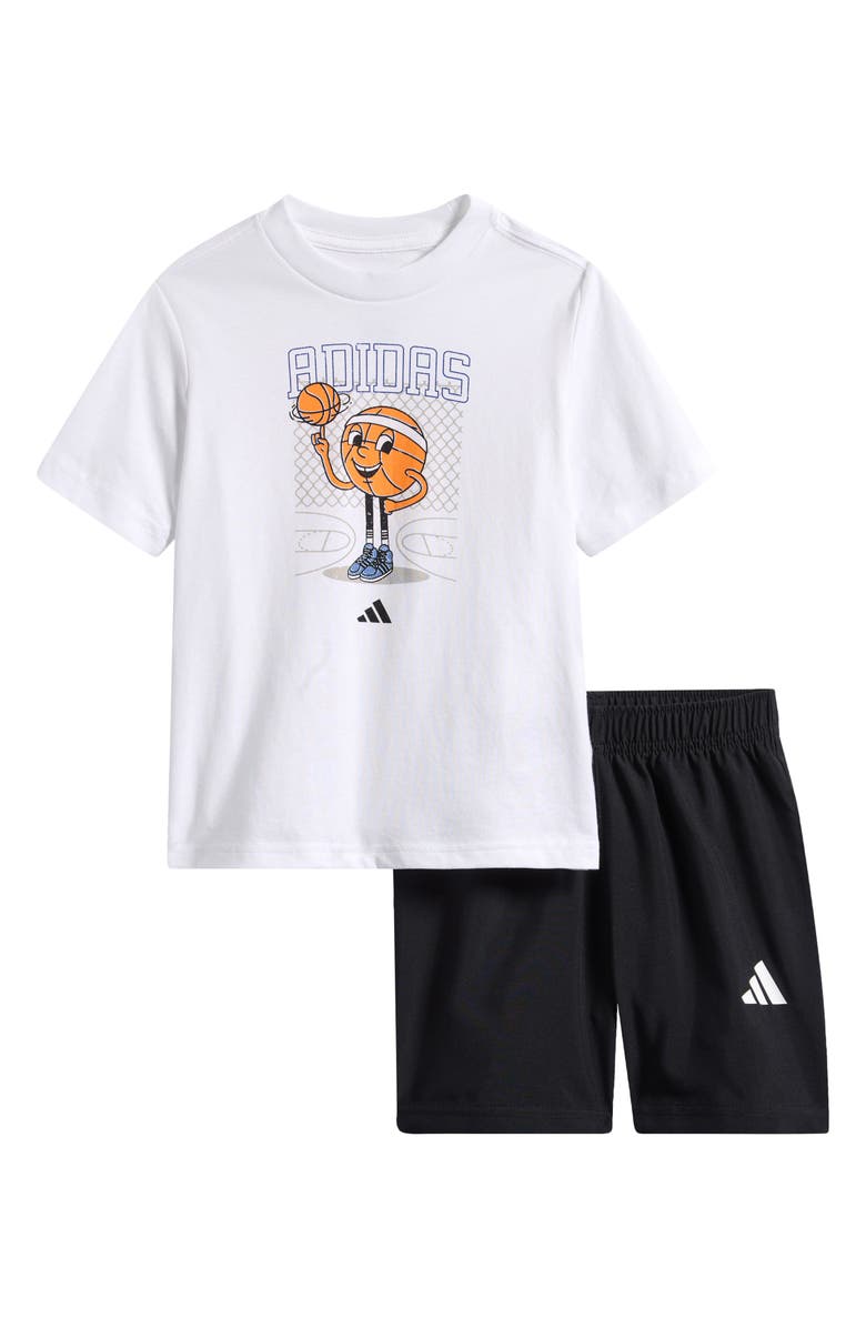 adidas Kids' Graphic T-Shirt & Shorts Set, Main, color, 