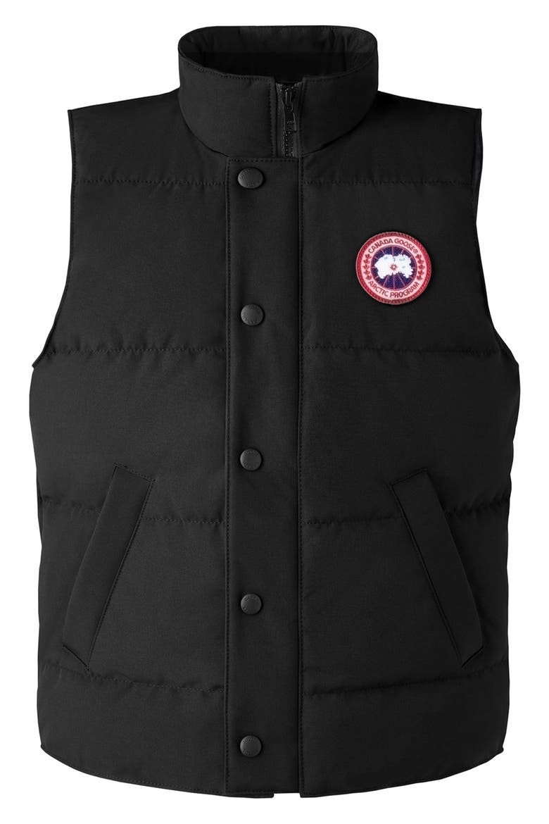 Kids' Vanier Down Vest, Main, color, BLACK - NOIR