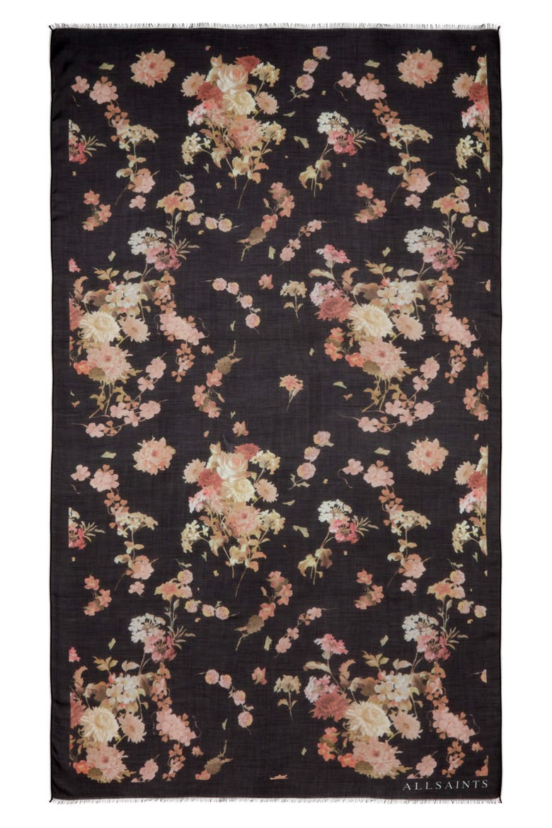 Armada Oversize Long Scarf, Alternate, color, BLACK