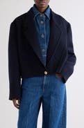 Givenchy Cropped Wool & Cashmere Tailored Coat