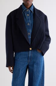 Givenchy Cropped Wool & Cashmere Tailored Coat