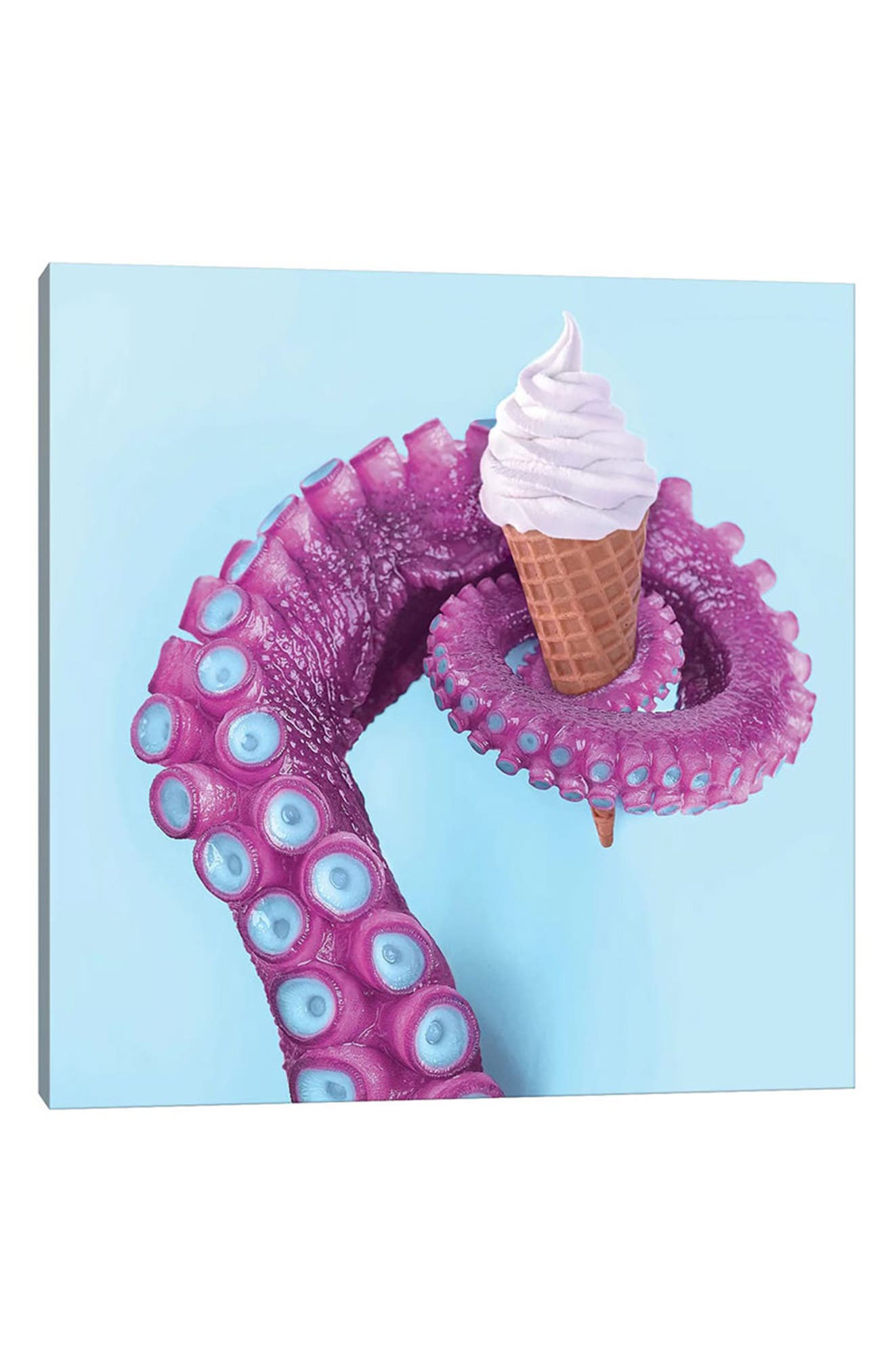 iCanvas Octopus Ice Cream by Paul Fuentes Canvas Wall Art | Nordstromrack