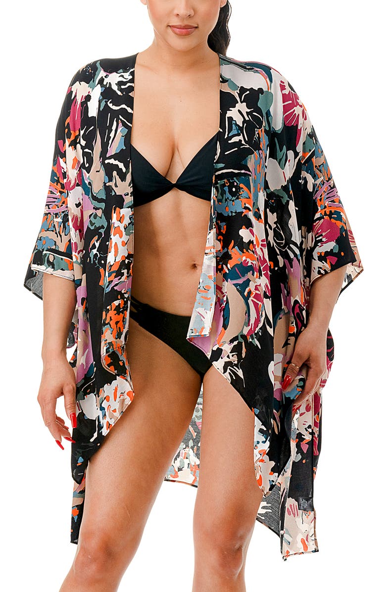 MARCUS ADLER Abstract Geometric Print Topper, Main, color, Black