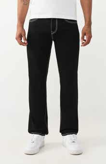 Geno Big T Contrast Stitch Slim Leg Jeans