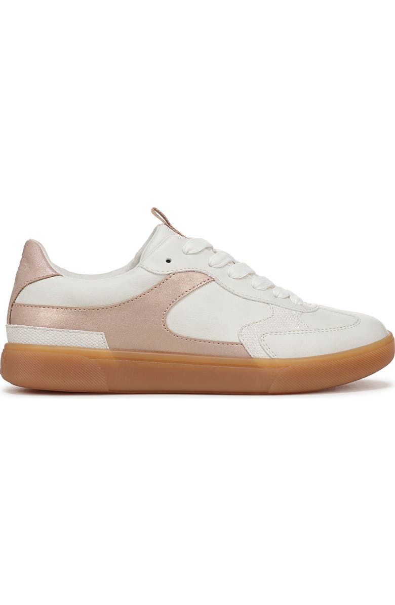 Blowfish Malibu Tastic Sneaker, Alternate, color, White / Rose Gold Faux Leather