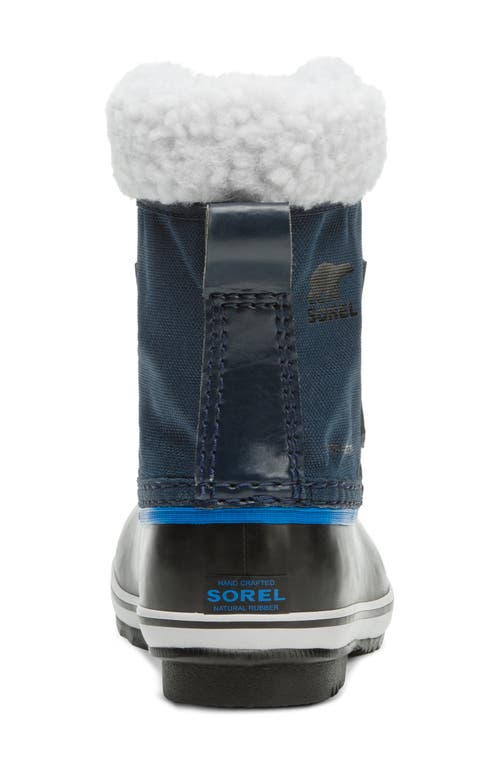 Sorel Kids' Yoot Pac Waterproof Snow Boot In Collegiate Navy/super Blue