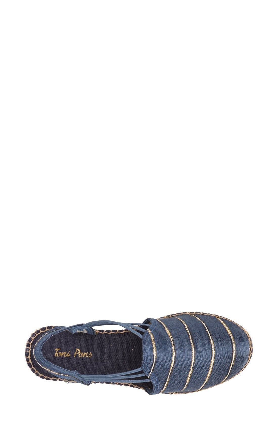 Toni Pons 'Nantes' Silk Stripe Sandal, Alternate, color, 