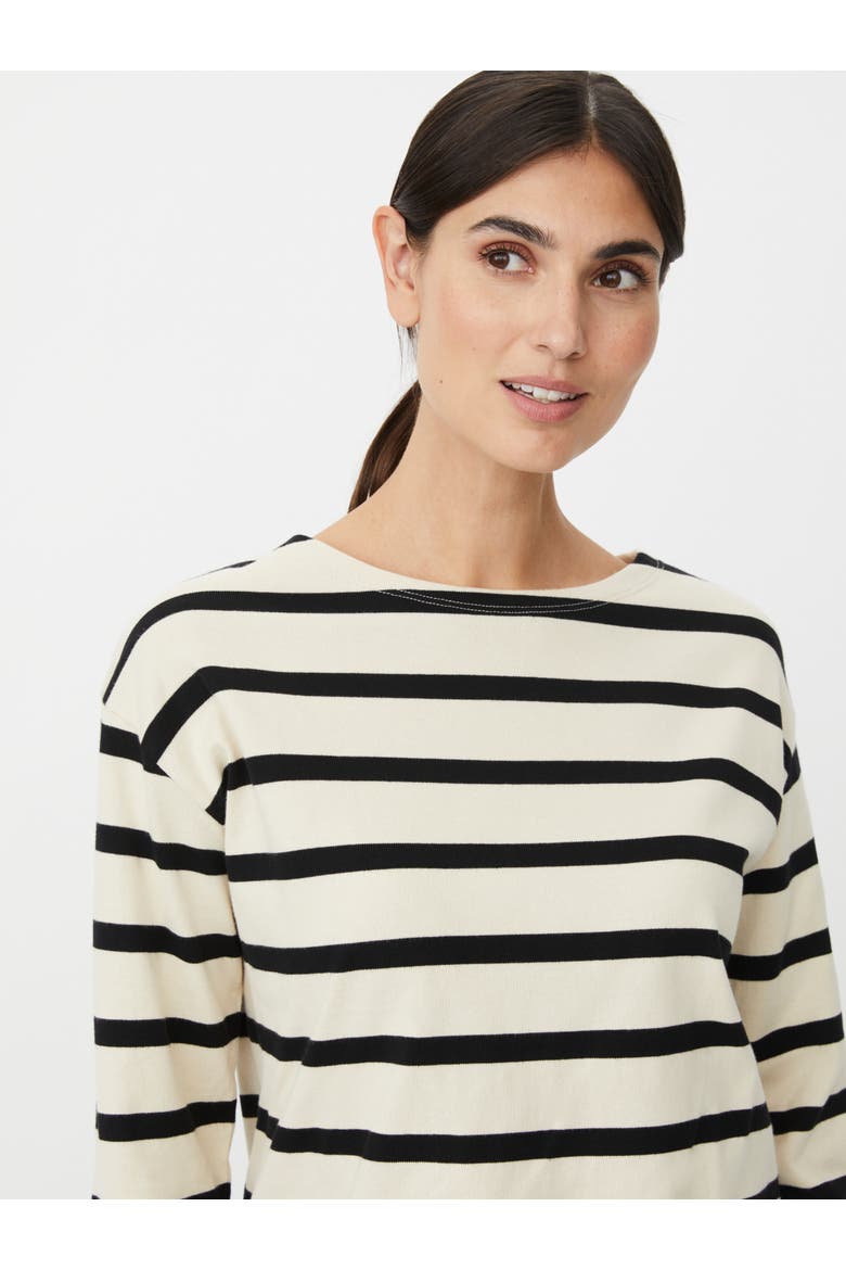 Striped Sweater, Alternate, color, Black