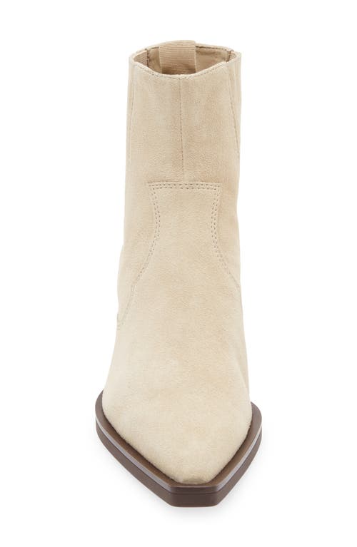 Shop Rag & Bone Dart Western Bootie In Macadamia Suede