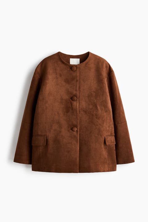 Collarless Jacket