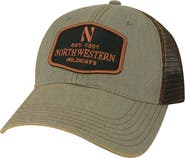 LEGACY ATHLETIC Men's Gray Northwestern Wildcats Practice Old Favorite Trucker Snapback Hat