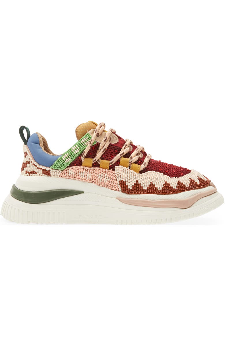 FARM Rio Beaded Platform Sneaker, Alternate, color,