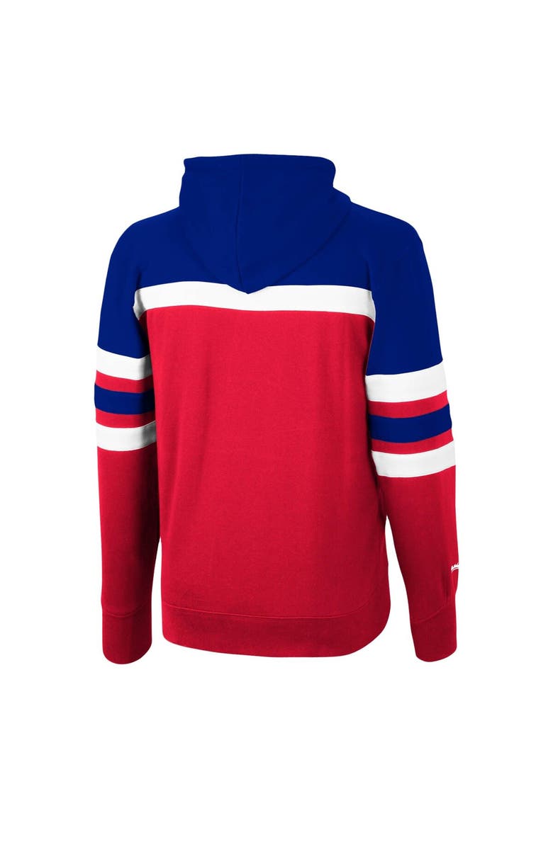 Mitchell & Ness Men's Mitchell & Ness Royal/Red LA Clippers Head Coach Pullover Hoodie, Alternate, color,