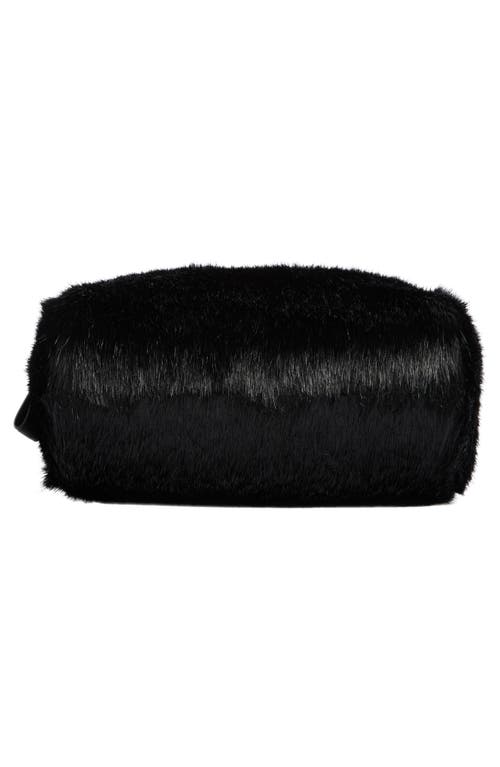 Kate Spade New York Puffed Faux Fur Crossbody Bag In Black