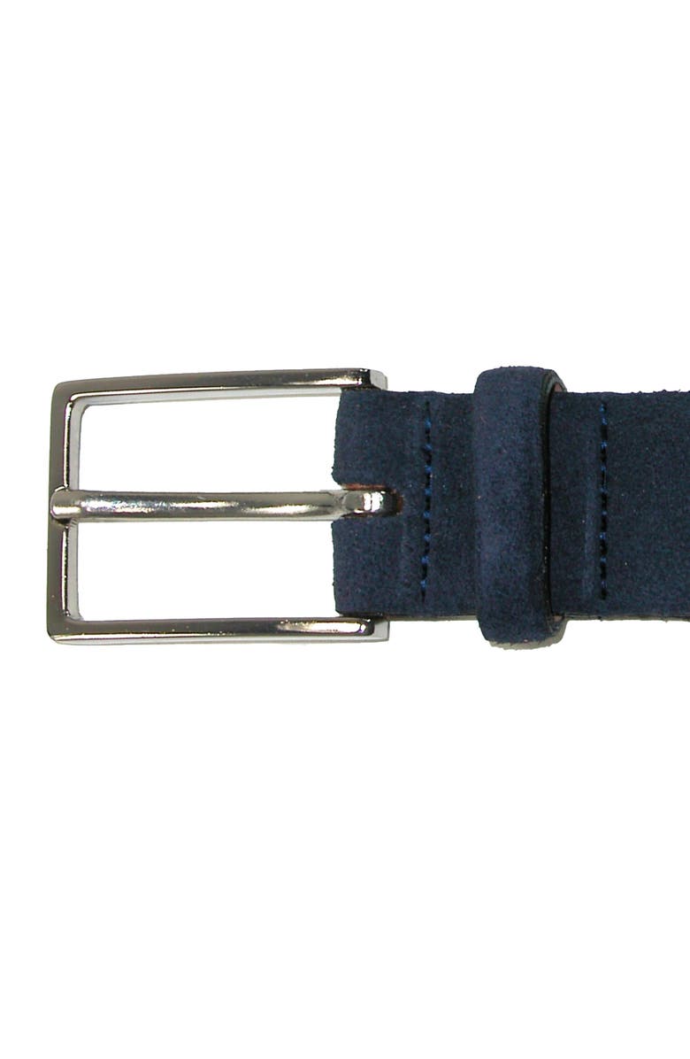 The British Belt Company Men's Stratton Italian Leather Suede Belt, Alternate, color, 