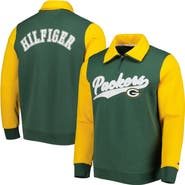 Tommy Hilfiger Men's Tommy Hilfiger Green/Gold Green Bay Packers Aiden Quarter-Zip Sweatshirt