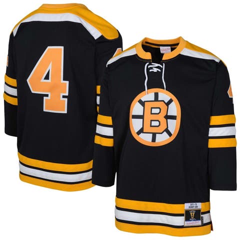 Youth Mitchell & Ness Bobby Orr Black Boston Bruins   Blue Line Player Jersey