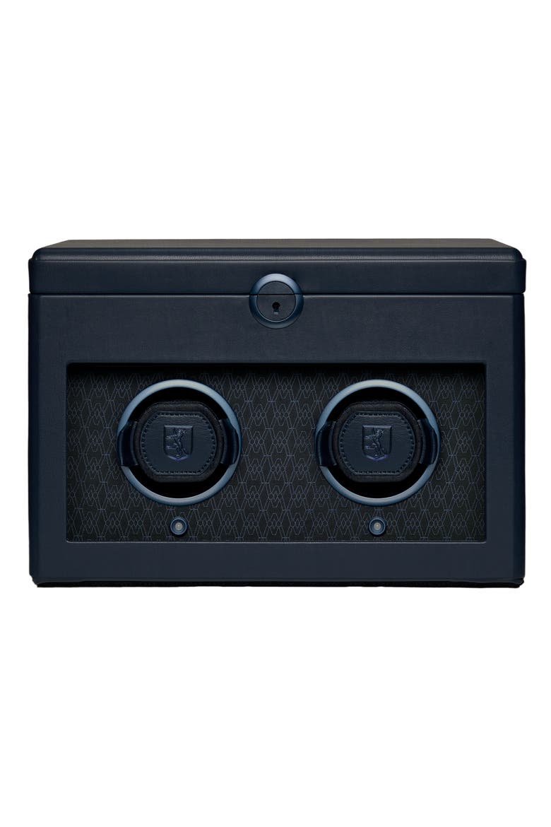 Earth Double Watch Winder, Main, color, Earth Midnight Blue