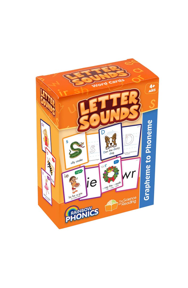 Junior Learning Rainbow Phonics Letter Sounds 151 Flash Cards, Alternate, color, Multicolored