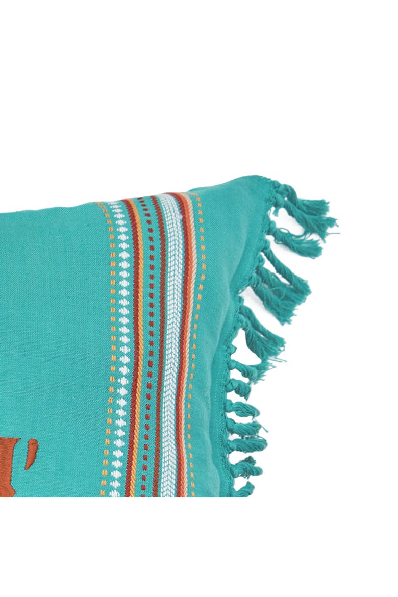 Wild West Dreamin' Woven Throw Pillow, 12" x 24", Alternate, color, Blue