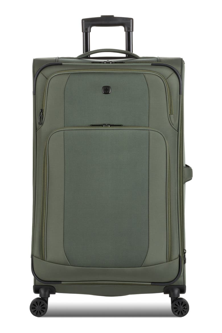 28-Inch Softside Spinner Luggage, Main, color, OLIVE GREEN
