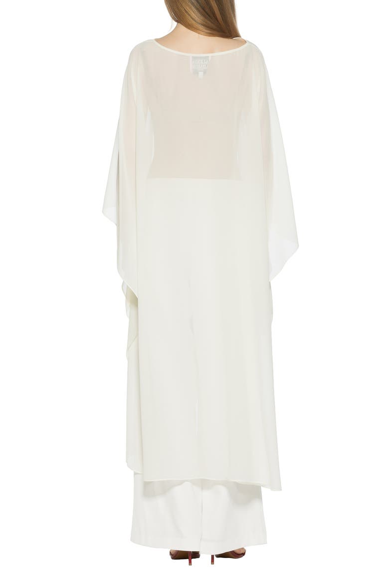 Junia Cover-Up High-Low Chiffon Top, Alternate, color, IVORY