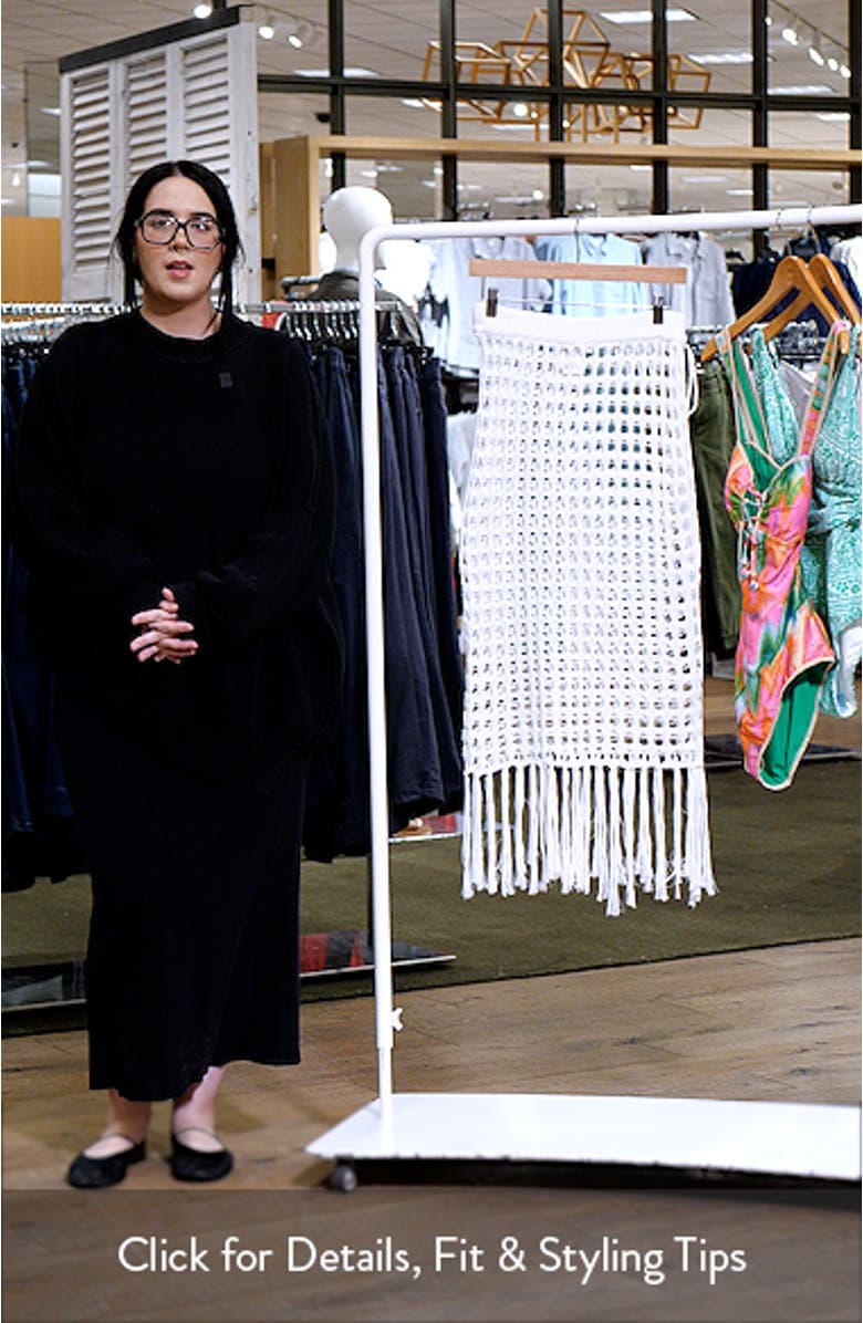Venica Open Knit Cover-Up Skirt, sales video thumbnail