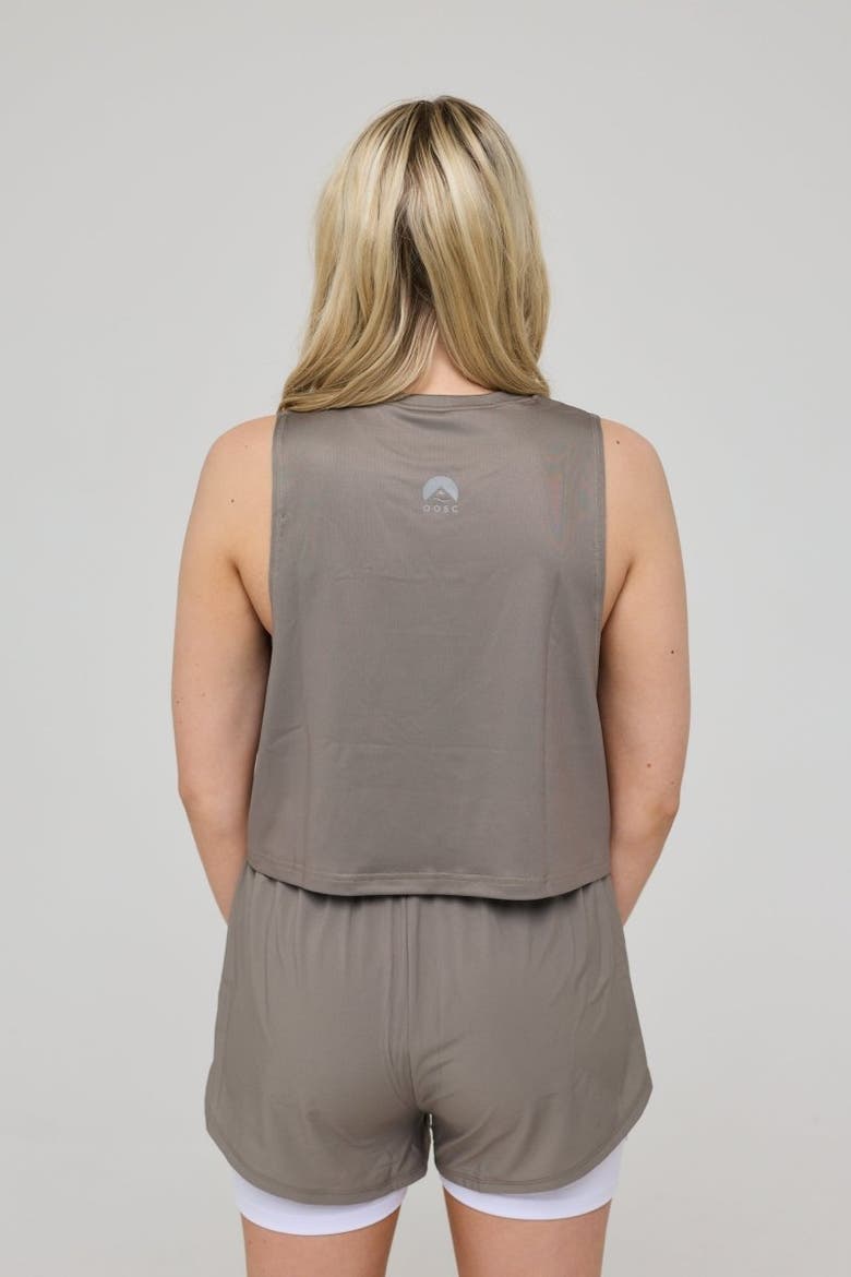 Infinite Cropped Tank Top - Khaki, Alternate, color, Khaki
