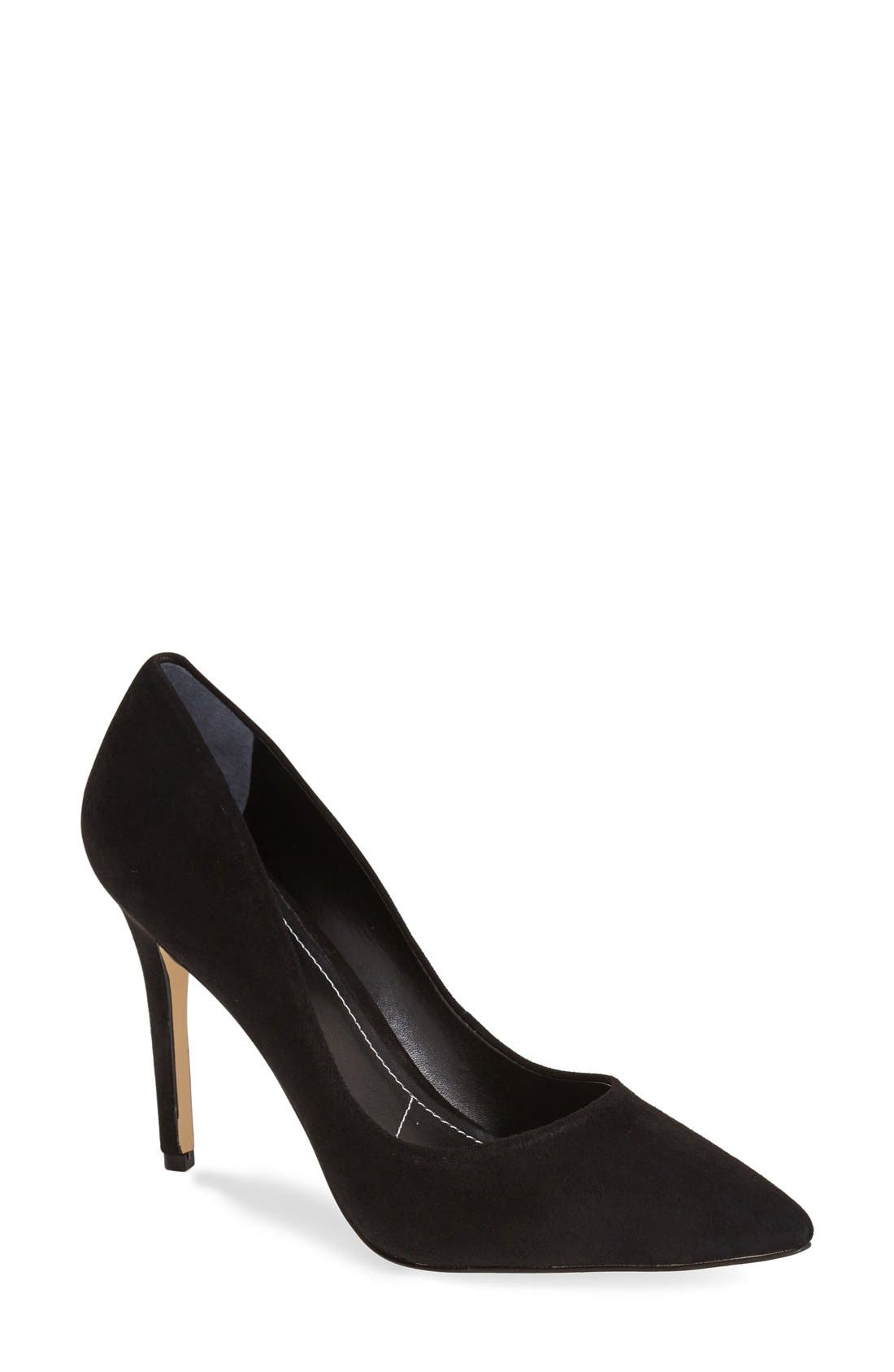 'Pact' Pump, Main, color, BLACK/ BLACK SUEDE