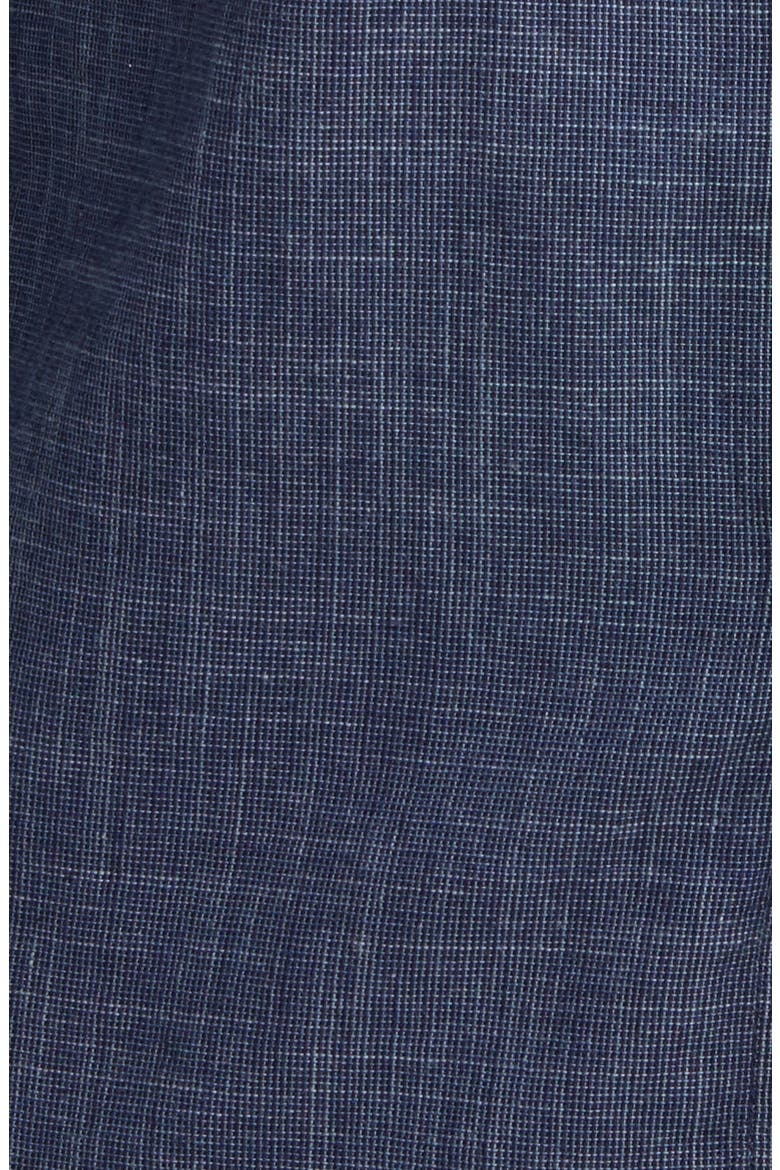 Wyatt Crosshatch Cotton Button-Up Shirt, Alternate, color, NAVY ETCH