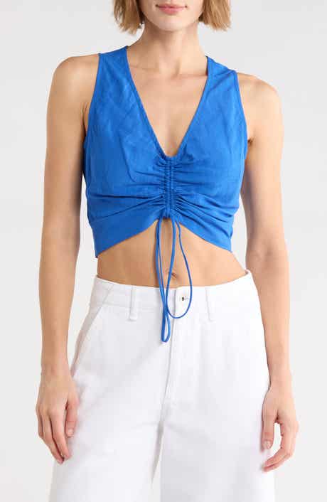 Divya Ruched Crop Top
