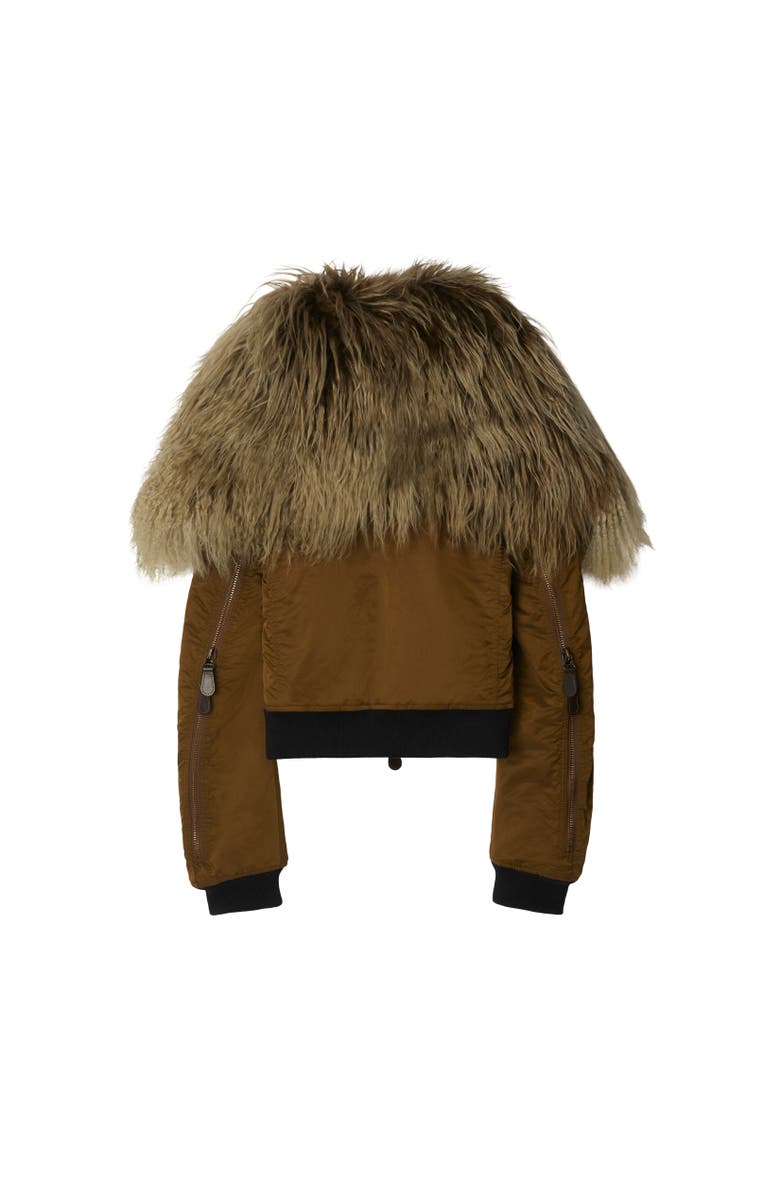 Burberry Nylon Blend Bomber Jacket, Alternate, color, 