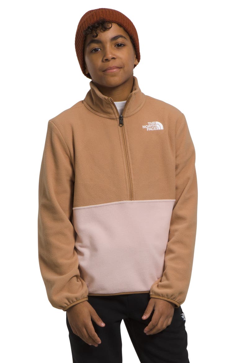 Kids' Glacier Half Zip Pullover, Main, color, ALMOND BUTTER