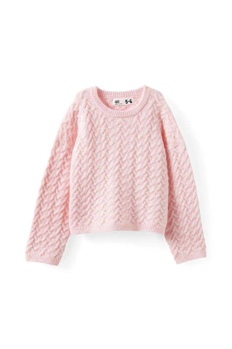 Kid's Cosi Knit Pullover, Main, color, Tea Party Pink