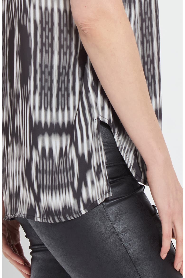 Katya Tie Neck Top, Alternate, color, TEXTURAL HARMONY